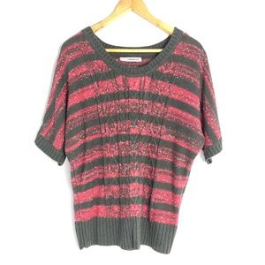 Maurices Knit Sweater Short Sleeve Size 0 Plus